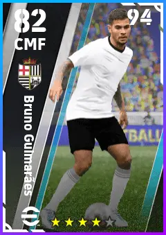 Bruno Guimaraes eFootball 2026 player card — 82 OVR CMF