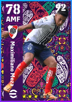 Maximiliano Meza eFootball 2026 player card — 78 OVR AMF