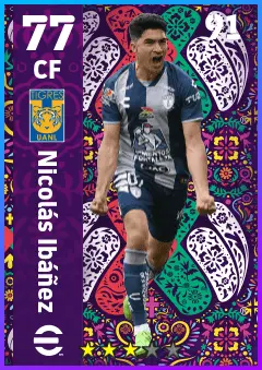 Nicolas Ibanez eFootball 2026 player card — 77 OVR CF