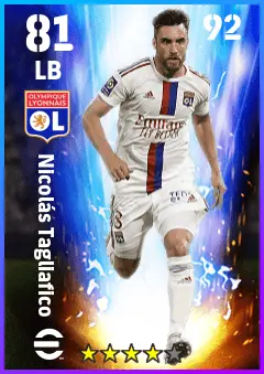 Nicolas Tagliafico eFootball 2026 player card — 81 OVR LB