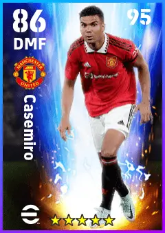 Casemiro eFootball 2026 player card — 86 OVR DMF