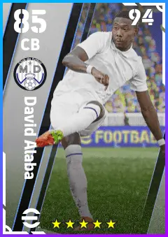 David Alaba eFootball 2026 player card — 85 OVR CB