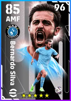 Bernardo Silva eFootball 2026 player card — 85 OVR AMF