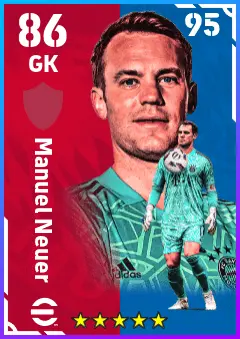 Manuel Neuer eFootball 2026 player card — 86 OVR GK