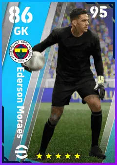 Ederson Moraes eFootball 2026 player card — 86 OVR GK
