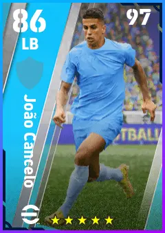 Joao Cancelo eFootball 2026 player card — 86 OVR LB