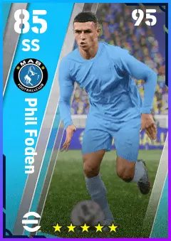 Phil Foden eFootball 2026 player card — 85 OVR SS