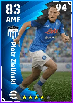 Piotr Zielinski eFootball 2026 player card — 83 OVR AMF