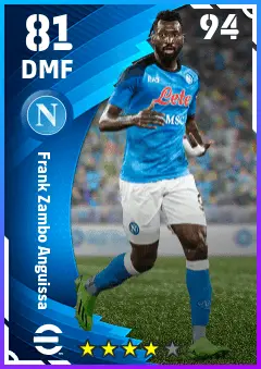 Frank Zambo Anguissa eFootball 2026 player card — 81 OVR DMF
