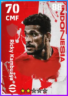Ricky Kambuaya eFootball 2026 player card — 70 OVR CMF