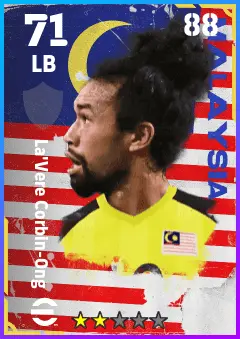 La Vere Corbin-Ong eFootball 2026 player card — 71 OVR LB