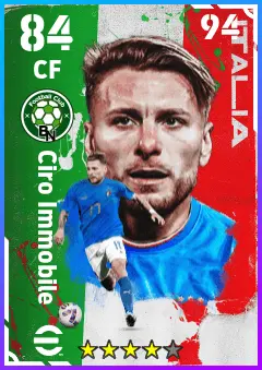 Ciro Immobile eFootball 2026 player card — 84 OVR CF