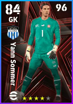 Yann Sommer eFootball 2026 player card — 84 OVR GK