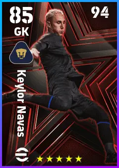 Keylor Navas eFootball 2026 player card — 85 OVR GK