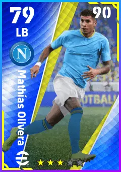 Mathias Olivera eFootball 2026 player card — 79 OVR LB