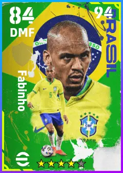 Fabinho eFootball 2026 player card — 84 OVR DMF