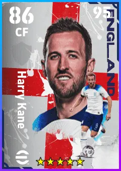 Harry Kane eFootball 2026 player card — 86 OVR CF