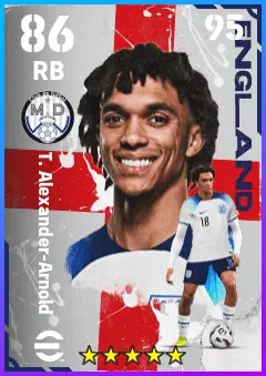 T. Alexander-Arnold eFootball 2026 player card — 86 OVR RB