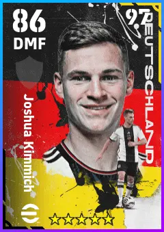 Joshua Kimmich eFootball 2026 player card — 86 OVR DMF