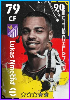 Lukas Nmecha eFootball 2026 player card — 79 OVR CF