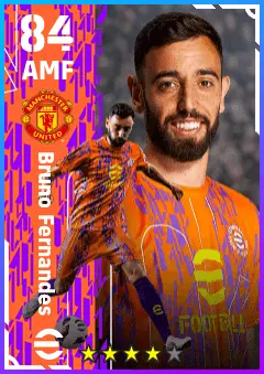 Bruno Fernandes eFootball 2026 player card — 84 OVR AMF