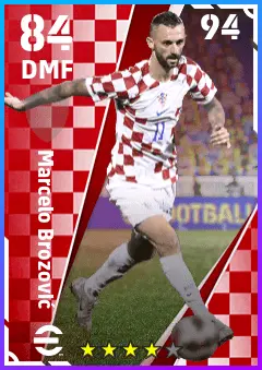 Marcelo Brozovic eFootball 2026 player card — 84 OVR DMF
