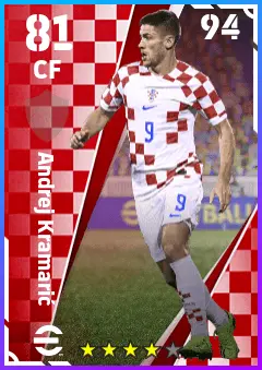 Andrej Kramaric eFootball 2026 player card — 81 OVR CF