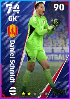 Daniel Schmidt eFootball 2026 player card — 74 OVR GK