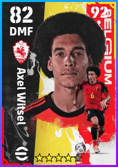 Axel Witsel eFootball 2026 player card — 82 OVR DMF