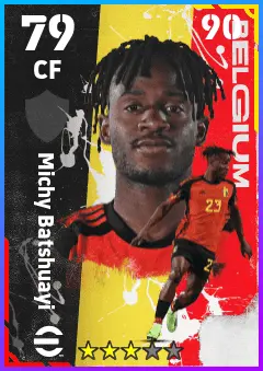 Michy Batshuayi eFootball 2026 player card — 79 OVR CF