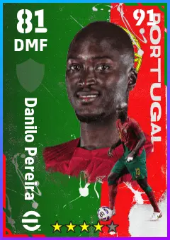 Danilo Pereira eFootball 2026 player card — 81 OVR DMF