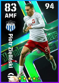 Piotr Zielinski eFootball 2026 player card — 83 OVR AMF
