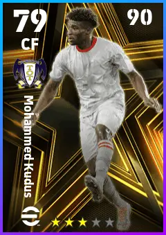 Mohammed Kudus eFootball 2026 player card — 79 OVR CF