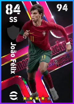 Joao Felix eFootball 2026 player card — 84 OVR SS