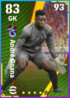 Andre Onana eFootball 2026 player card — 83 OVR GK