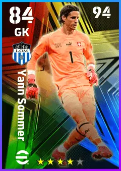 Yann Sommer eFootball 2026 player card — 84 OVR GK