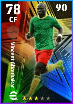 Vincent Aboubakar eFootball 2026 player card — 78 OVR CF