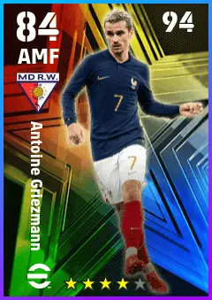Antoine Griezmann eFootball 2026 player card — 84 OVR AMF