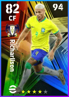 Richarlison eFootball 2026 player card — 82 OVR CF