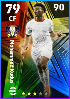 Mohammed Kudus eFootball 2026 player card — 79 OVR CF