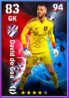 David de Gea eFootball 2026 player card — 83 OVR GK