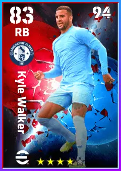 Kyle Walker eFootball 2026 player card — 83 OVR RB