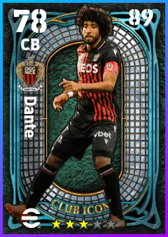 Dante eFootball 2026 player card — 78 OVR CB