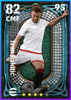 Ivan Rakitic eFootball 2026 player card — 82 OVR CMF