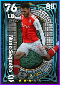 Nuno Sequeira eFootball 2026 player card — 76 OVR LB