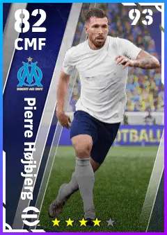 Pierre Hojbjerg eFootball 2026 player card — 82 OVR CMF