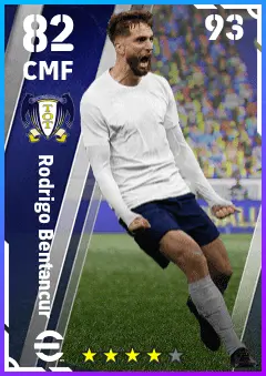 Rodrigo Bentancur eFootball 2026 player card — 82 OVR CMF