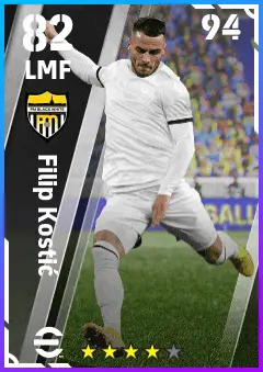 Filip Kostic eFootball 2026 player card — 82 OVR LMF