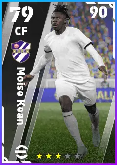 Moise Kean eFootball 2026 player card — 79 OVR CF