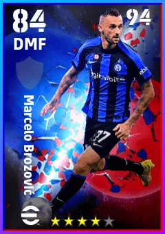 Marcelo Brozovic eFootball 2026 player card — 84 OVR DMF